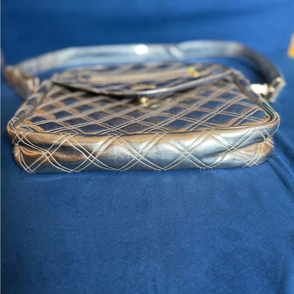 PurseN Quilted Metallic Crossbody - Silver - Picture 14 of 15